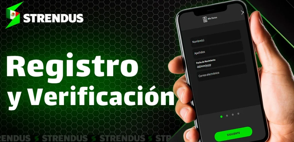 Creación y validación de cuenta en la app