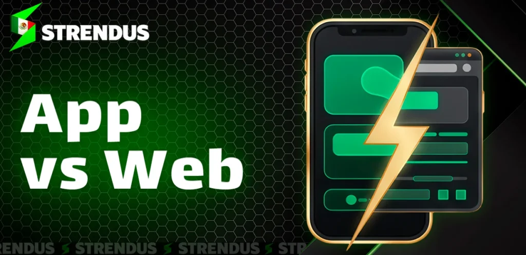 Diferencias clave en el uso de Strendus a través de la app y la web